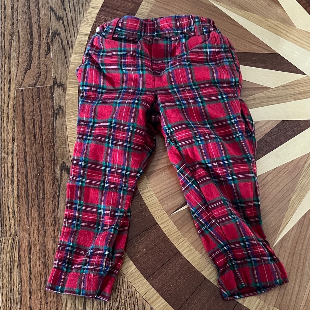 Plaid Red Kids Bottoms